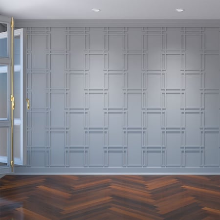Large Granby Decorative Fretwork Wall Panels In Architectural Grade PVC, 23 3/8W X 23 3/8H X 3/8T